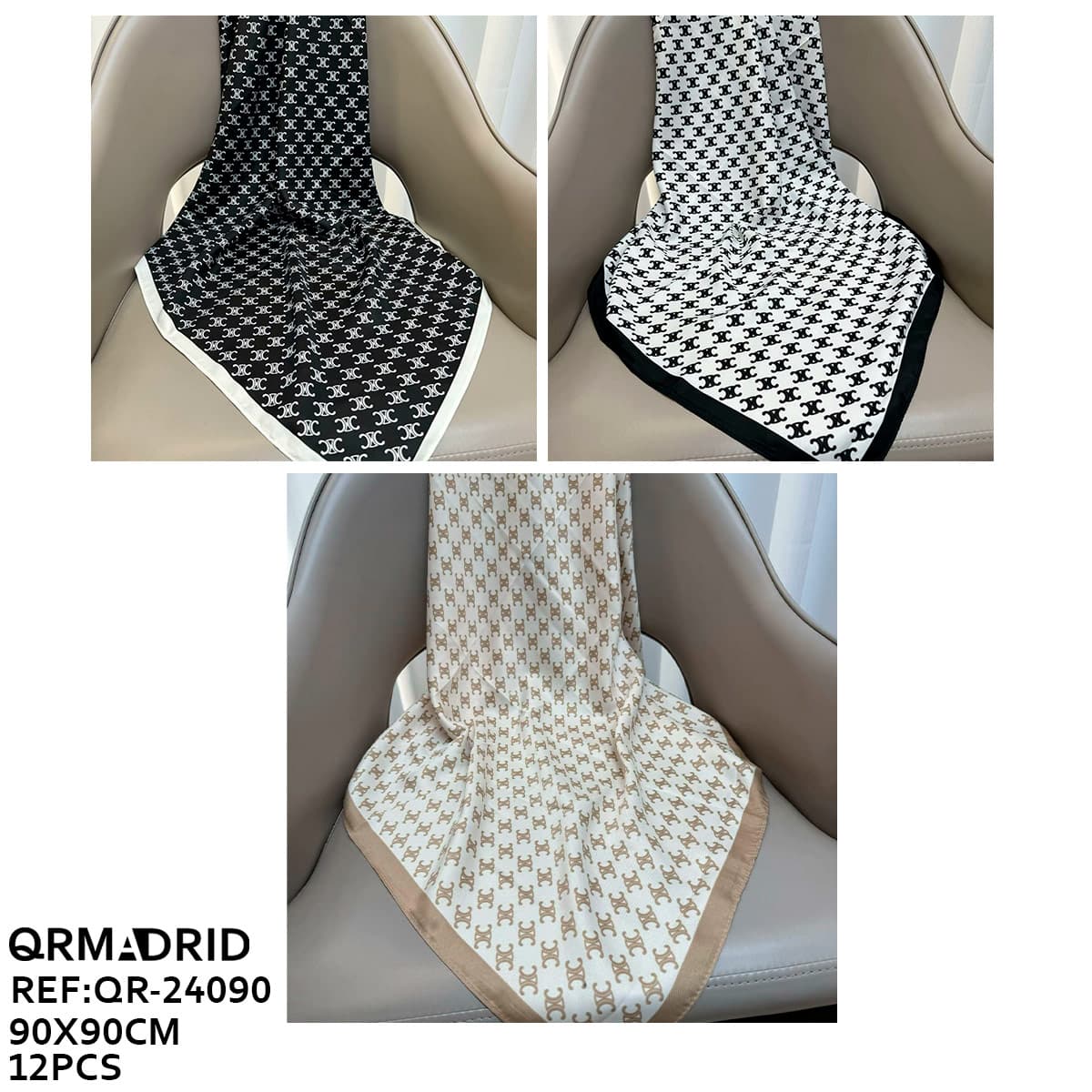 Pañuelos seda 90X90