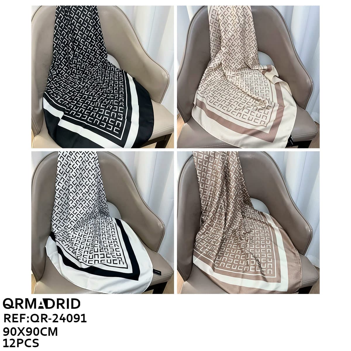 Pañuelos seda 90X90