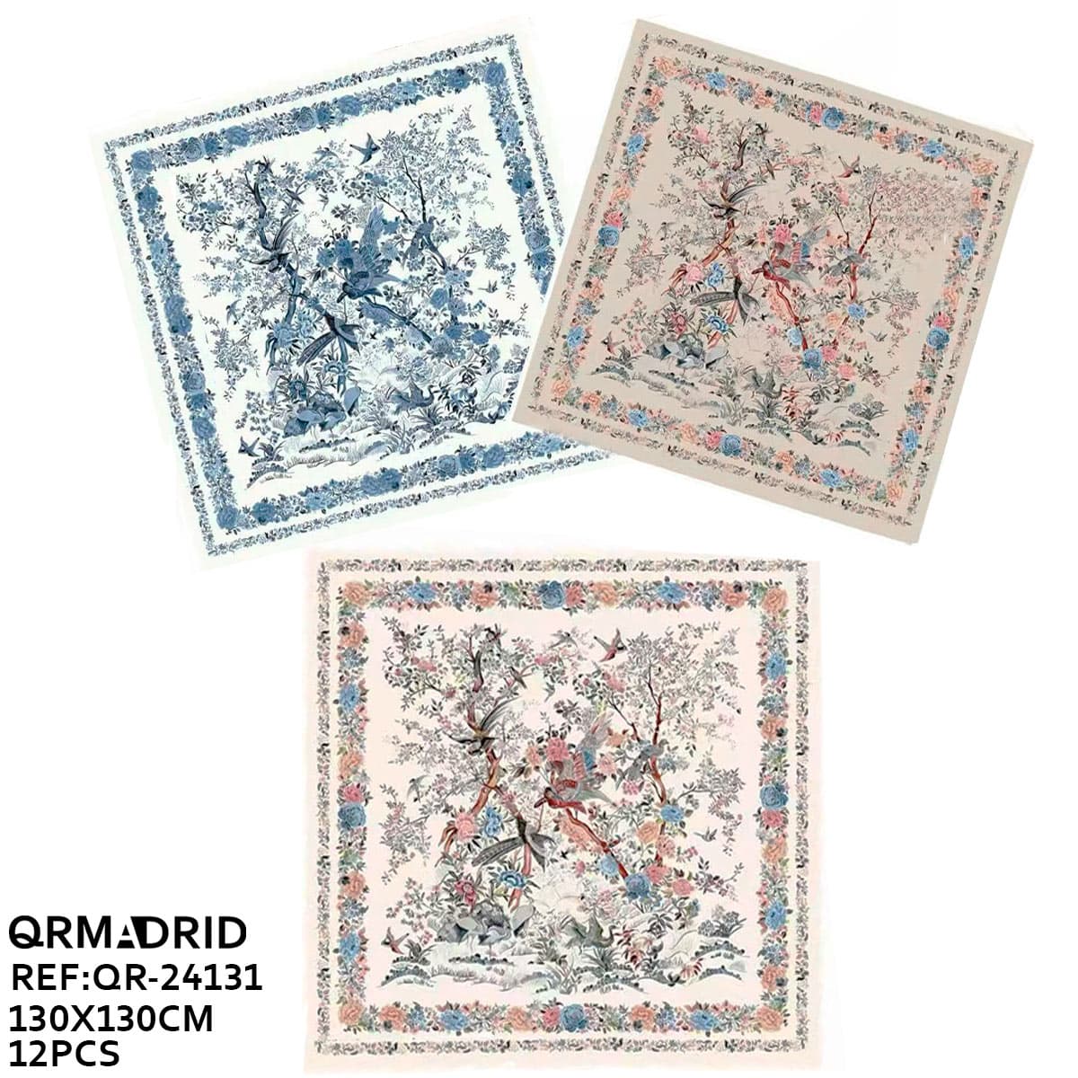 Pañuelos seda 130X130